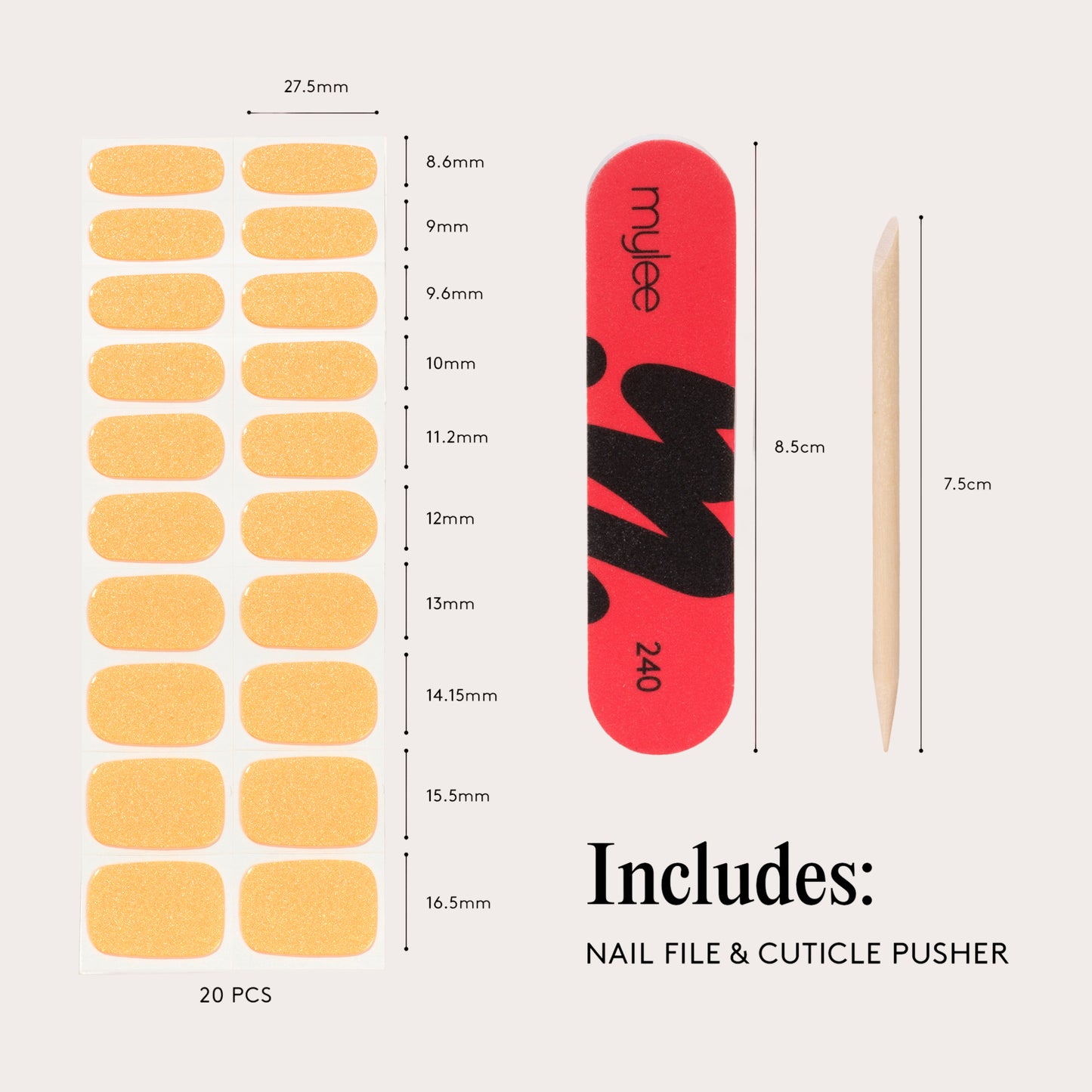 Vernis Gel Autocollants Mylee - French Marigold