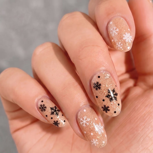 Mylee Gel Nail Wraps - First Snow