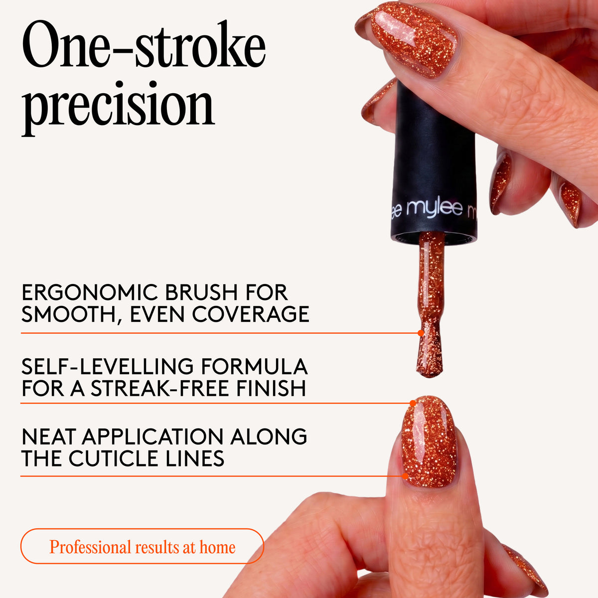 Vernis semi-permanent Mylee - effet spotlight / Full of Zest