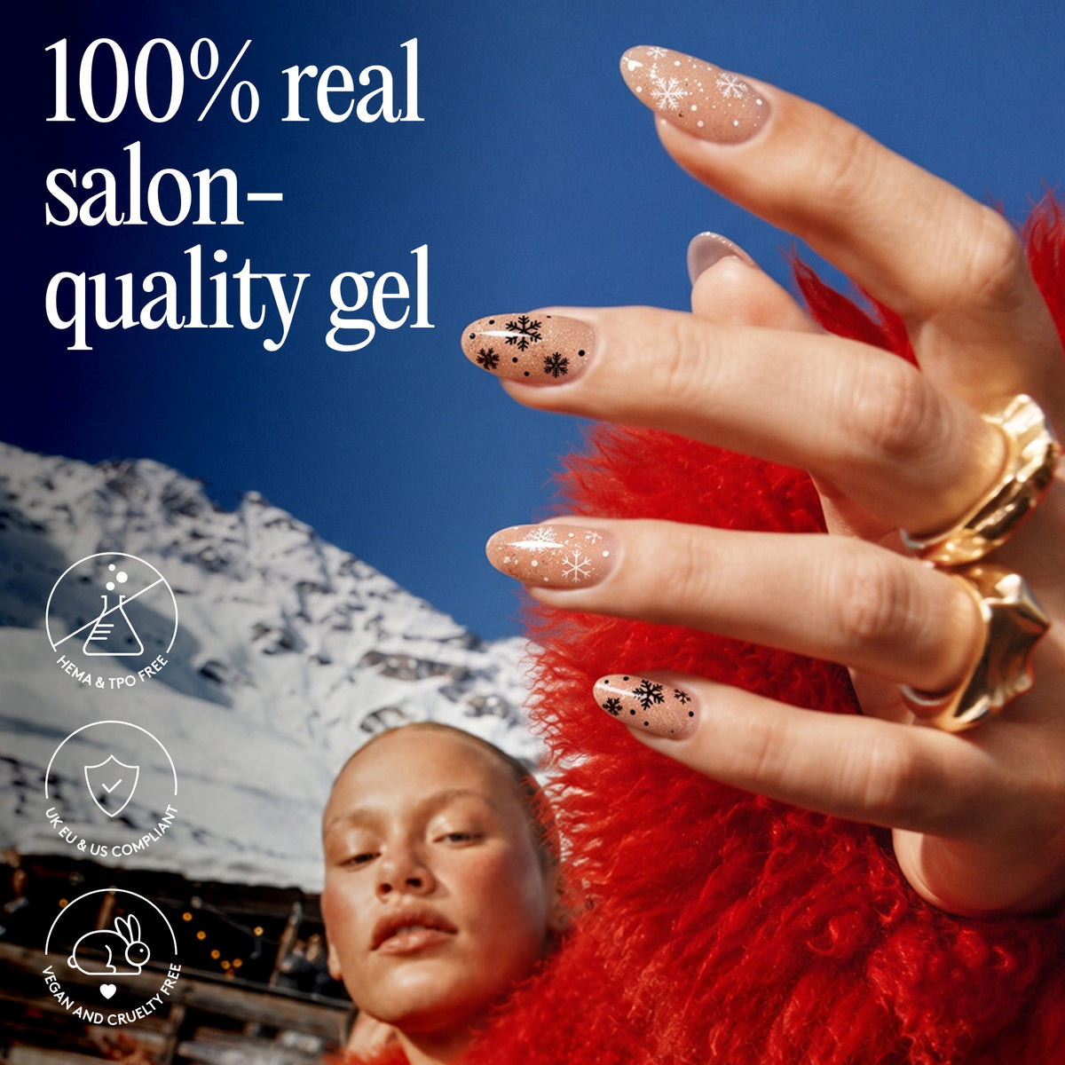 Mylee Gel Nail Wraps - First Snow
