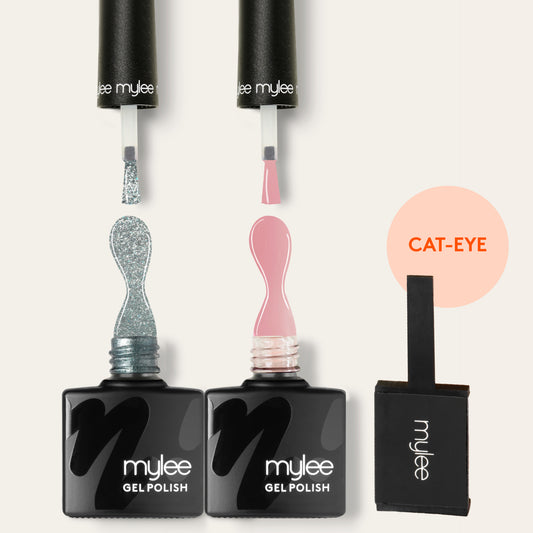Mylee Cat Eye Gel Polish Duo With Magnet - Conch Shell