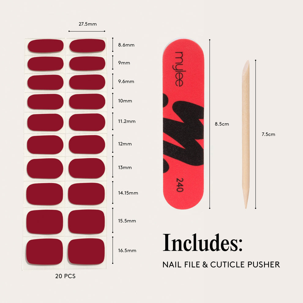 Vernis Gel Autocollants Mylee - As Red As It Gets