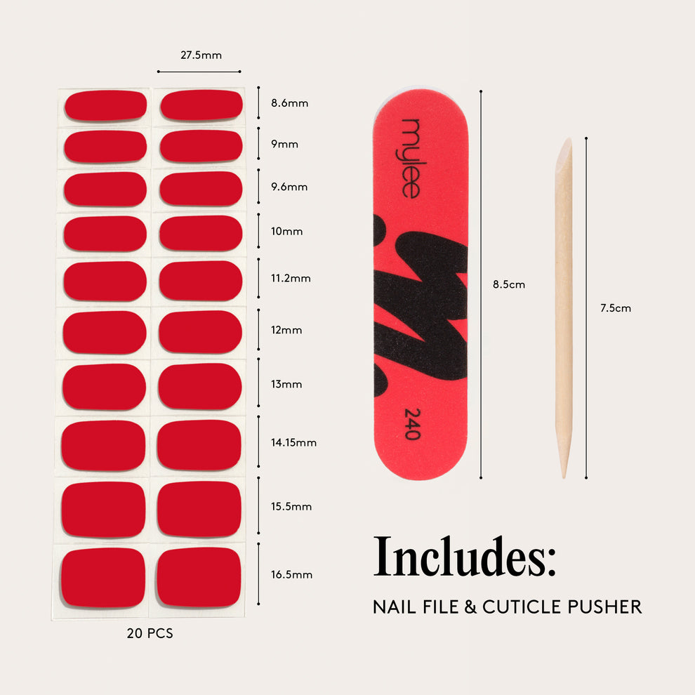 Mylee Gel Nail Wraps - French Cancan