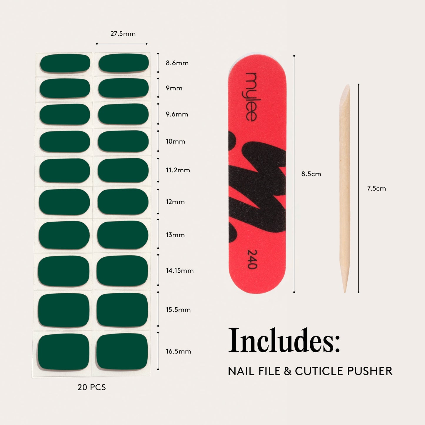 Vernis Gel Autocollants Mylee - Green Velvet