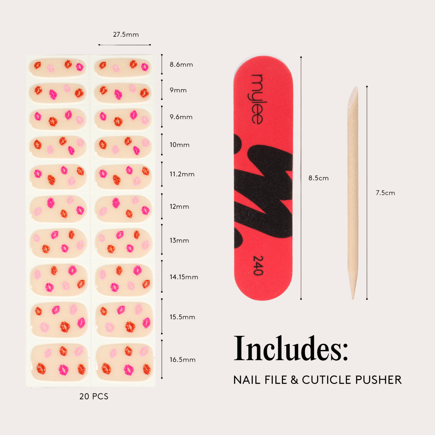 Vernis Gel Autocollants Mylee - Pucker Up