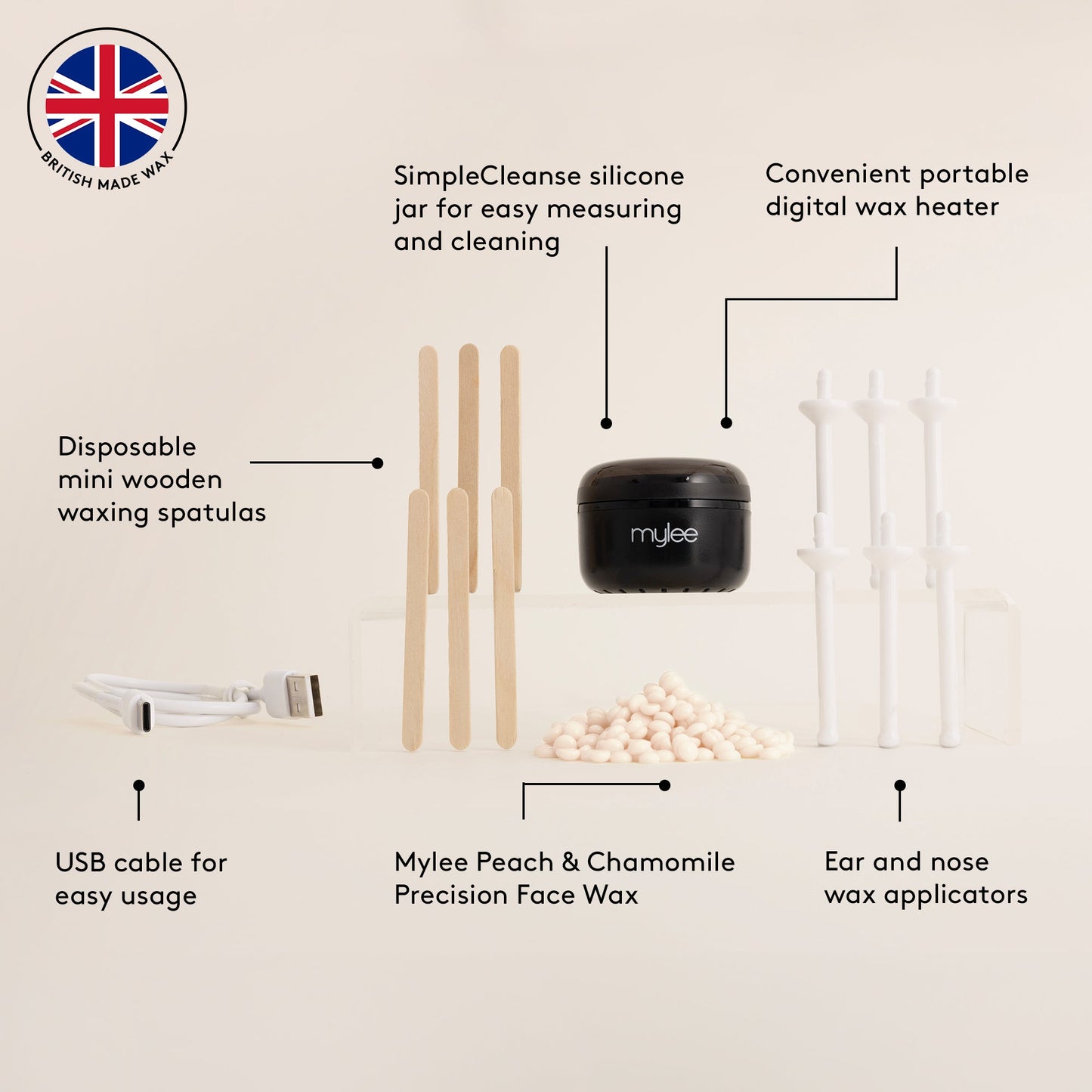 Mylee Let's Face It Waxing Kit