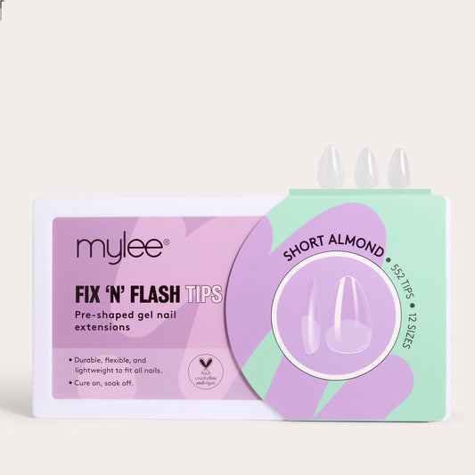 Mylee Fix 'N' Flash Tips - Short Almond