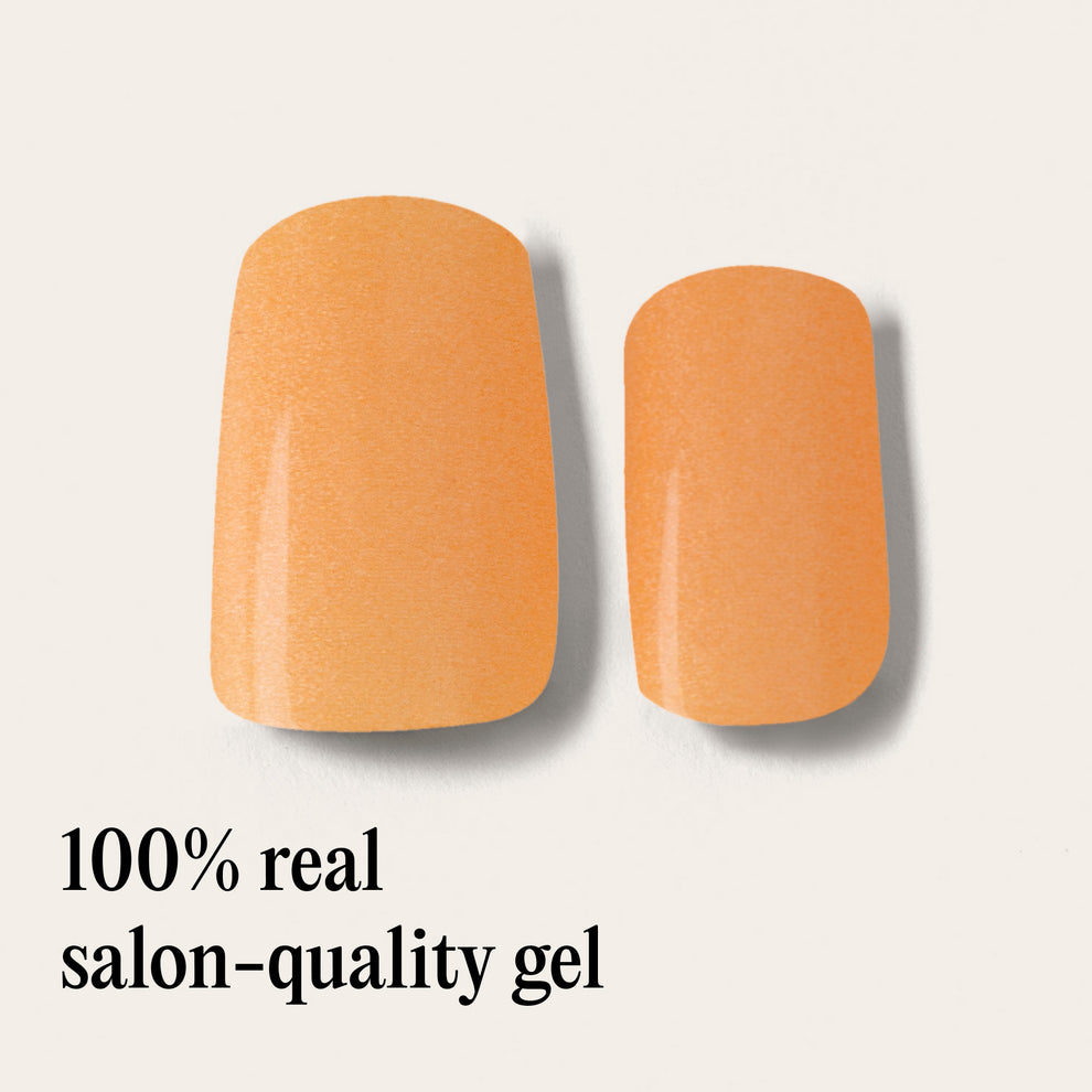 Mylee Gel Nail Wraps - French Marigold