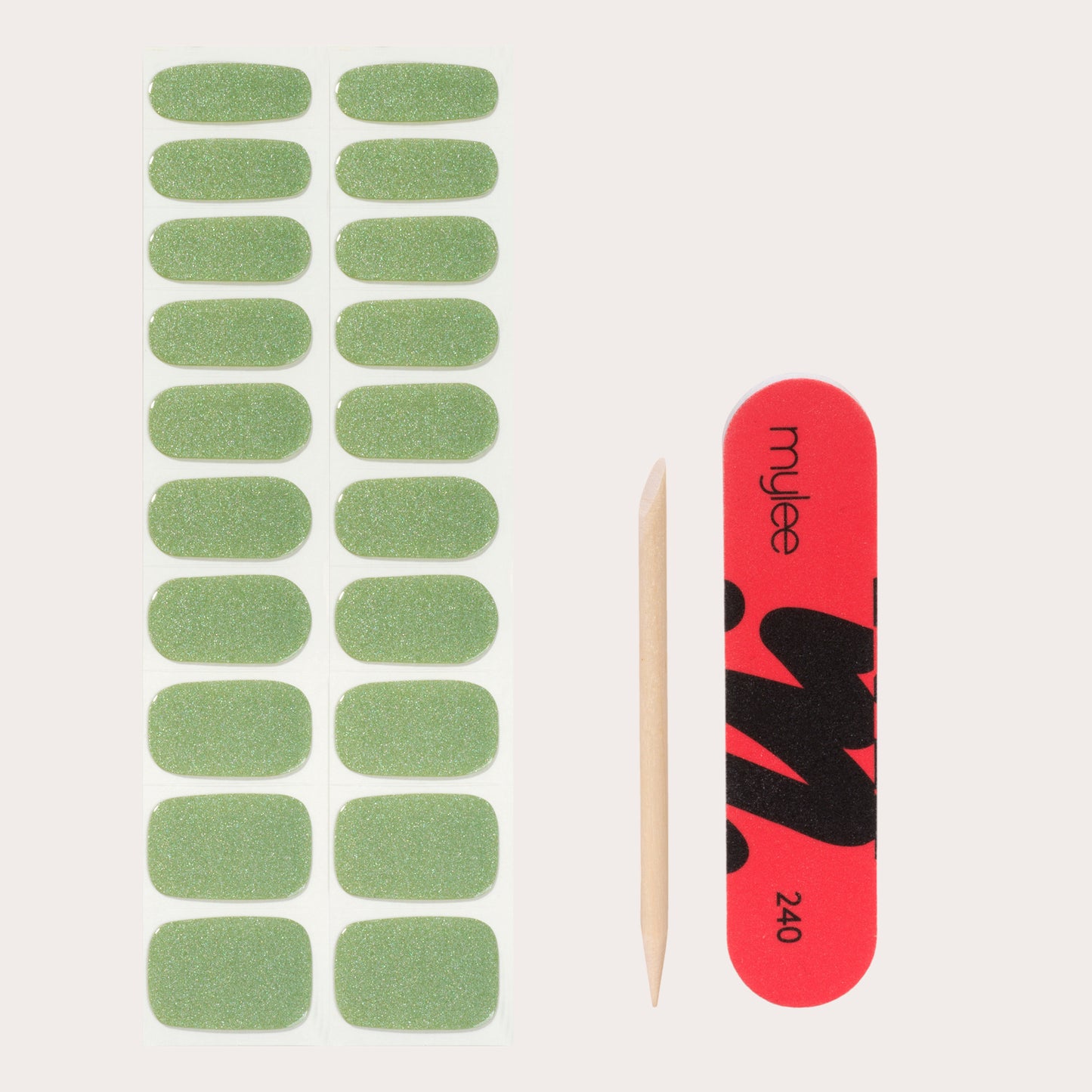 Mylee Gel Nail Wraps - Pistachio Macaron