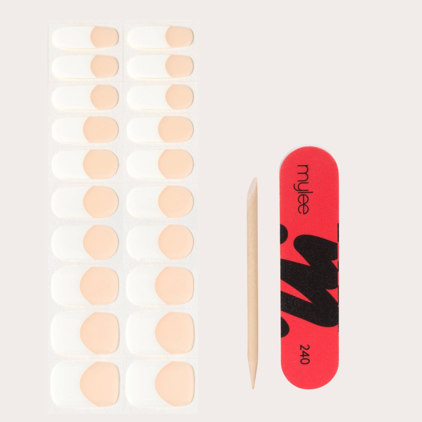 Mylee Gel Nail Wraps - French