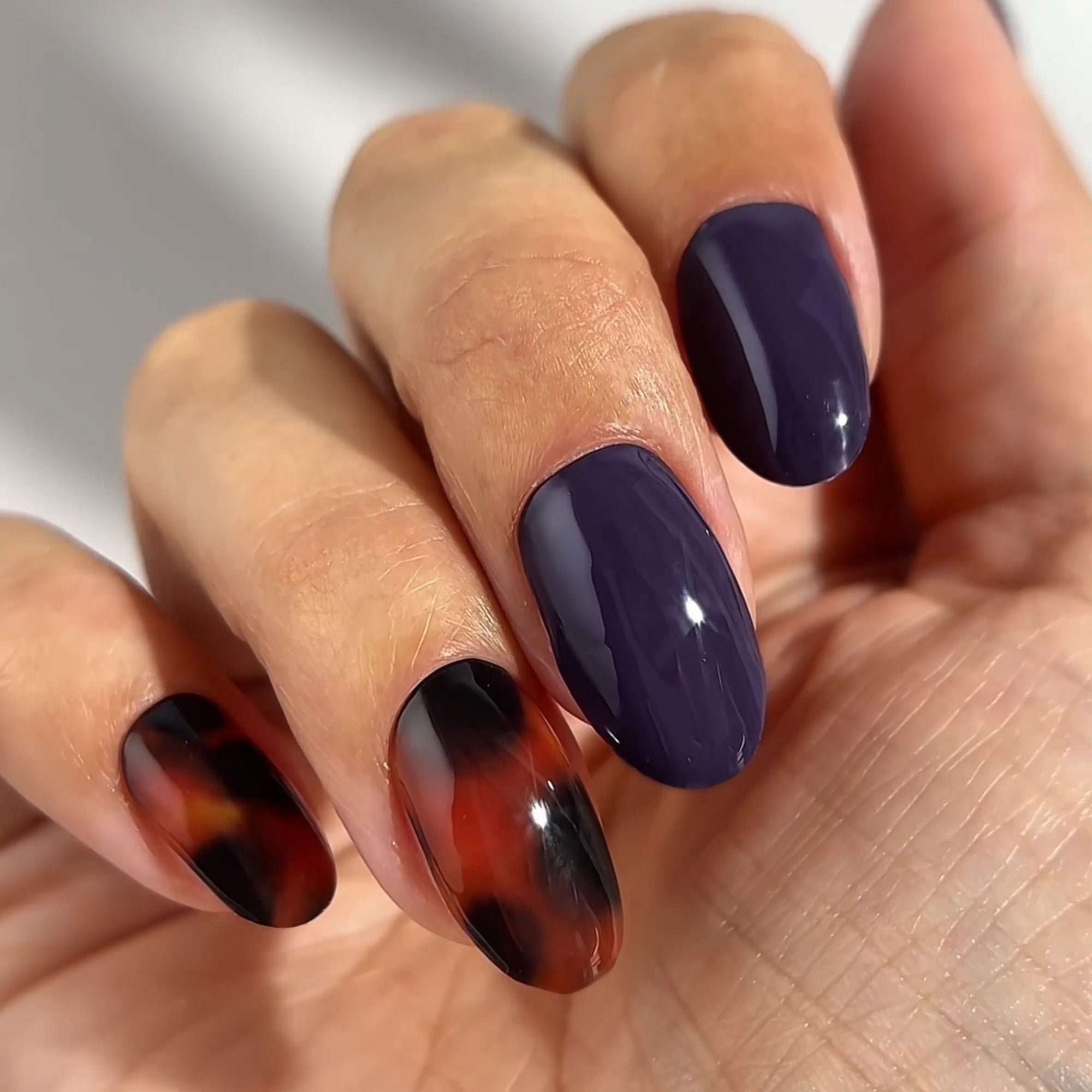 Mylee Gel Nail Wraps - Mulberry Clash – Mylee