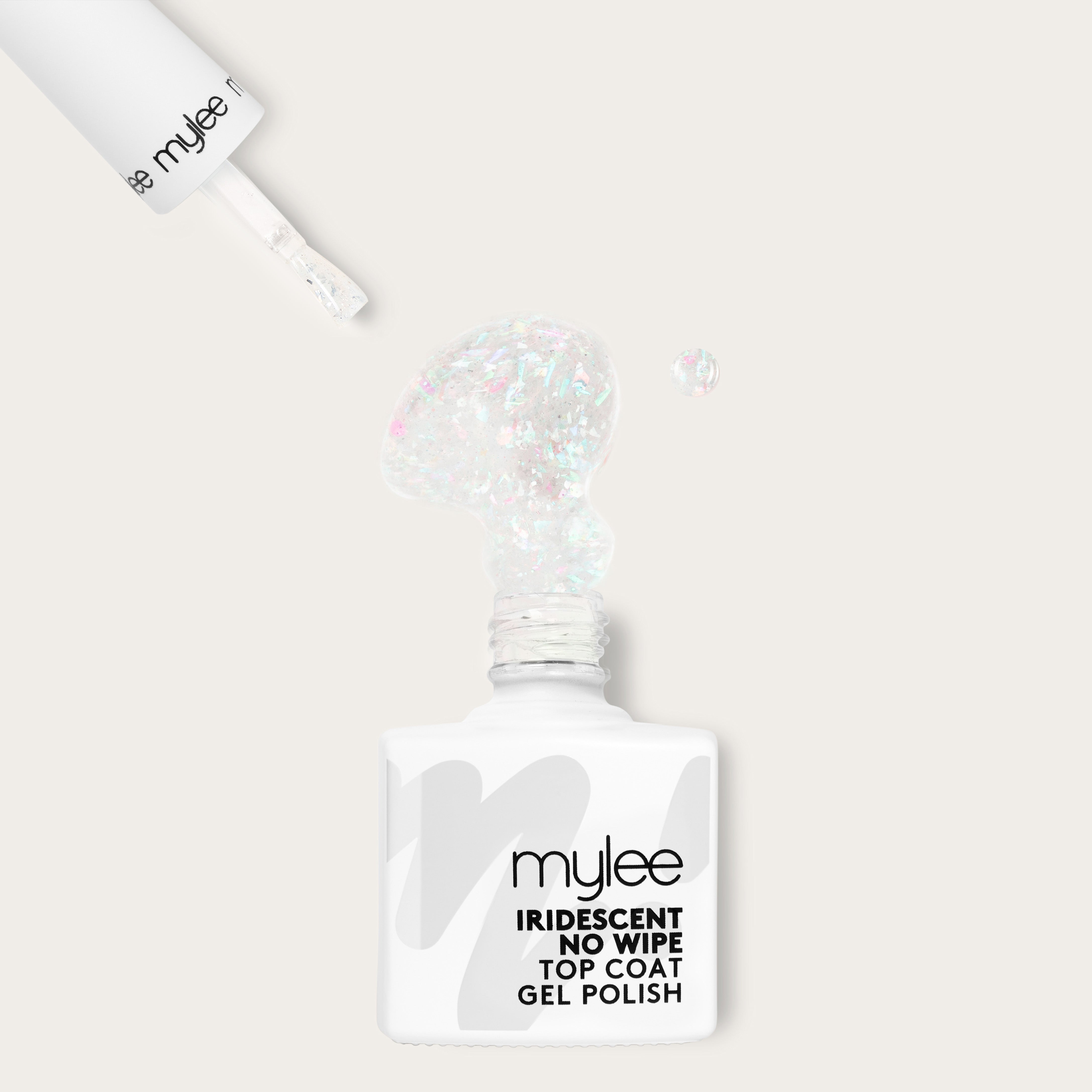 Top Coat semi-permanent Mylee - sans résidu collant / Iridescent Flake ...