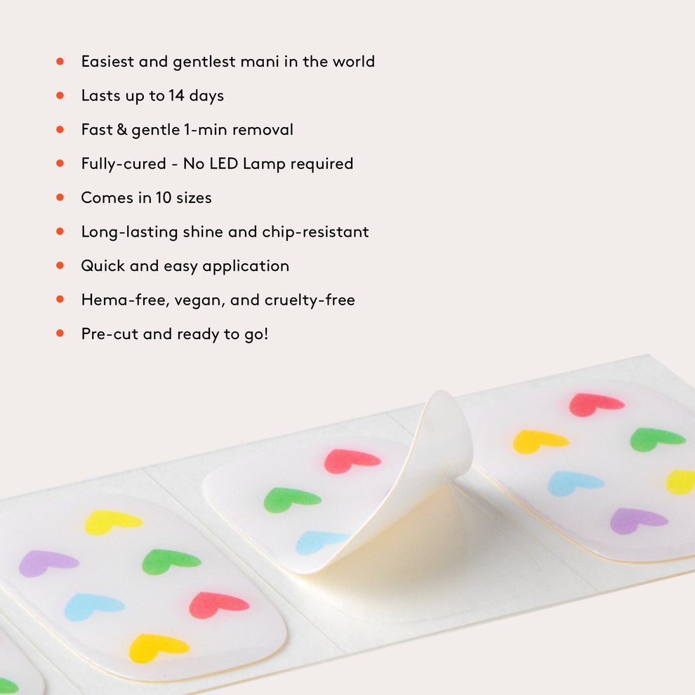 Mylee Gel Nail Wraps - Love is Love
