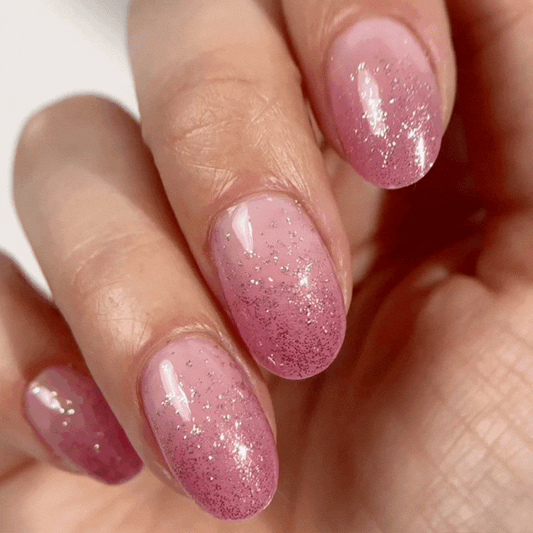 Mylee Gel Nail Wraps - Pink Stardust