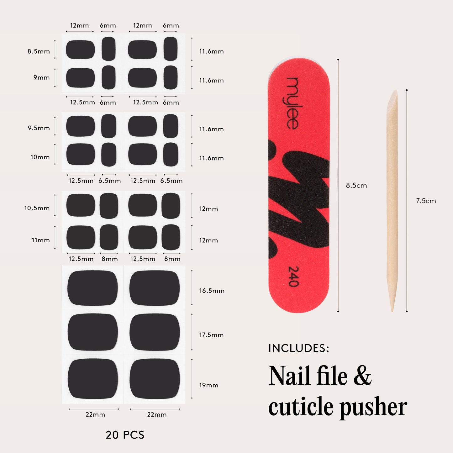 Vernis Gel Autocollants Pieds - Witching Hour